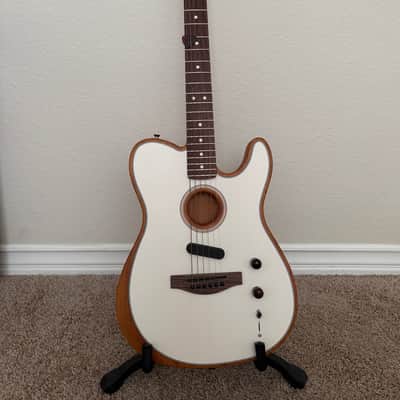 Fender Acoustasonic Player Telecaster 2021 - Present - Arctic White image 1