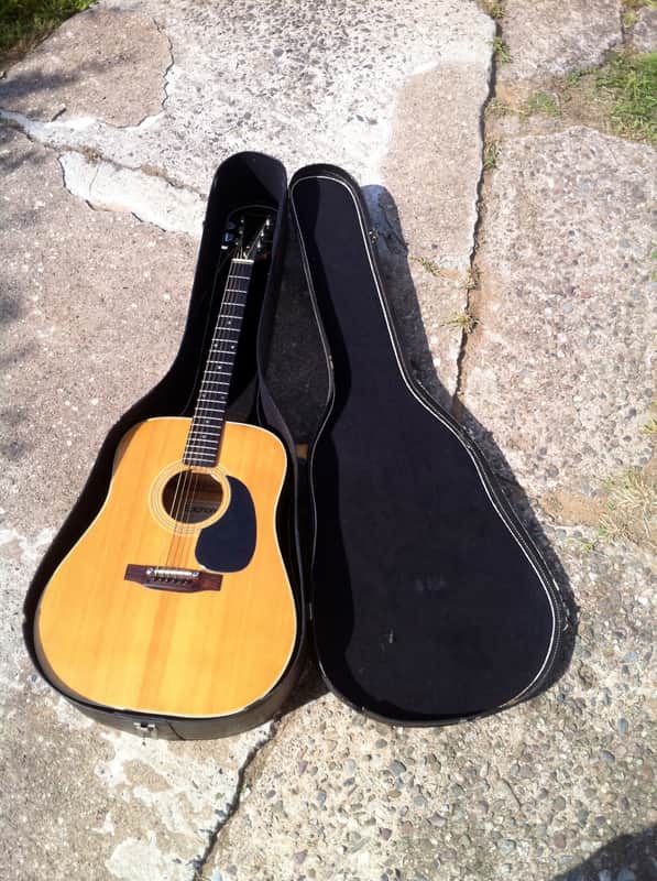 Epiphone FT-145 MPL Maple Acoustic Guitar Vintage FT145 With Case 1970s 70s Made In Japan image 1