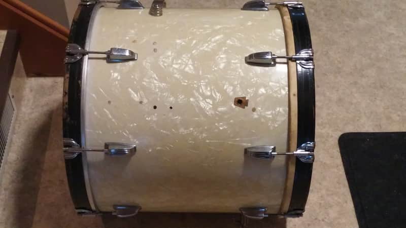 WFL 20" Compacto Bass / Floor Tom 50s White Marine Pearl image 1