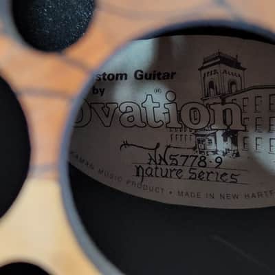 Ovation NATURE series, limited edition, like Elite Custom NNS778-9 1996 Sunburst image 5
