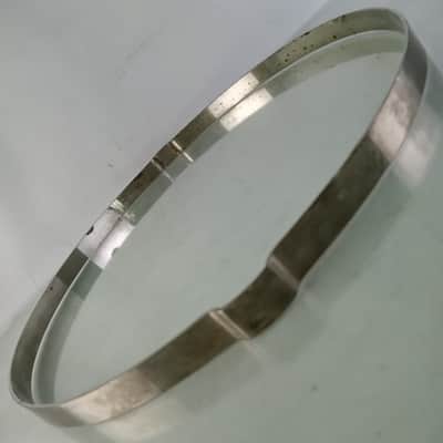 Ludwig 15"Snare Drum Resonant Straight Chopper Rim/Hoop Nickel Pioneer Vintage10 image 3