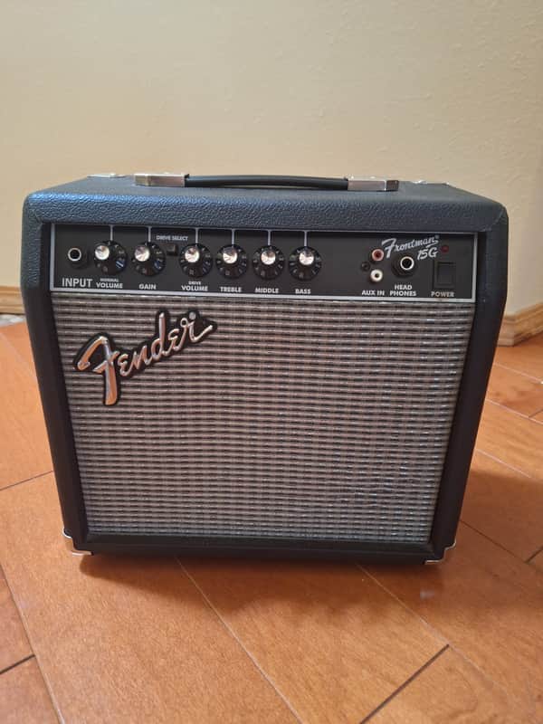 Fender Frontman 15G Series II 2-Channel 15-Watt 1x8" Guitar Practice Amp 2002 - 2010 - Black image 1
