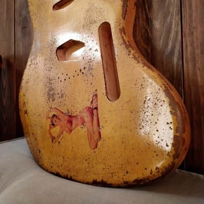 #202621 :: Baldman's Relic TeleMaster body in Dirty Heavy Relic Butterscotch Blonde nitro finish :: Aged Roadworn image 5
