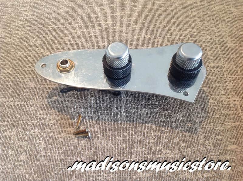 Genuine AGED Fender Pre Wired 3 Hole Stack Knob Jazz Bass Control Harness PIO's image 1