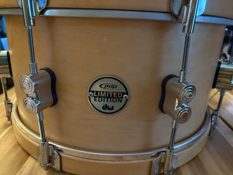 PDP PDSX0714CLWH 7x14" LTD Classic Wood Hoop Maple Snare Drum 2010s - Natural