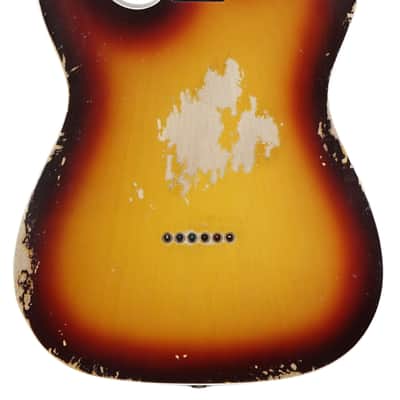 2024 Fender Custom Shop 1960 Telecaster Custom Heavy Relic Chocolate 3 Tone Sunburst image 5