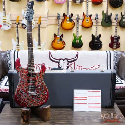 James Tyler USA Studio Elite HD HSS Slanted Rear Rout Brazilian Rosewood Fingerboard Midboost Preamp Burning Water 2K image 6