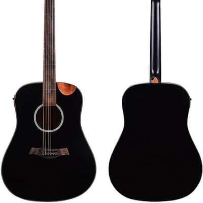 Slowhand Jumbo Semi Acoustic Guitar – Premium Black Spruce Wood with Heavy Padded Bag, Guitar Cable, Pro Capo, Set Of Strings, Picks image 2