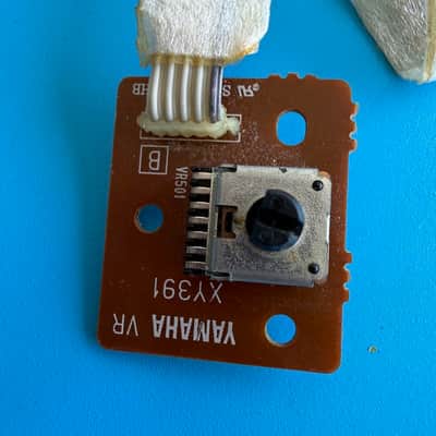 YAMAHA PSR-260 Keyboard Part: Volume Pot & PCB Circuit Board [XY391] image 3