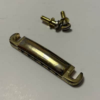 Series 10 Vintage 90s Les Paul Copy Gold natural Aged Bridge Stop Tail Piece image 2