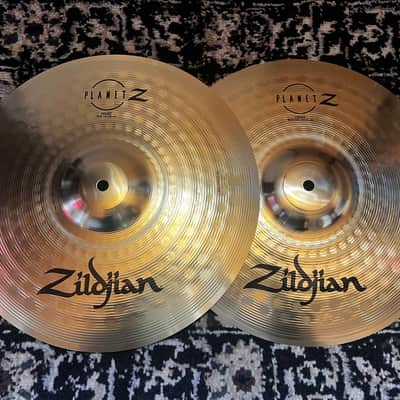 Zildjian 14" Planet Z Hi-Hat Cymbals (Pair) - Traditional image 1