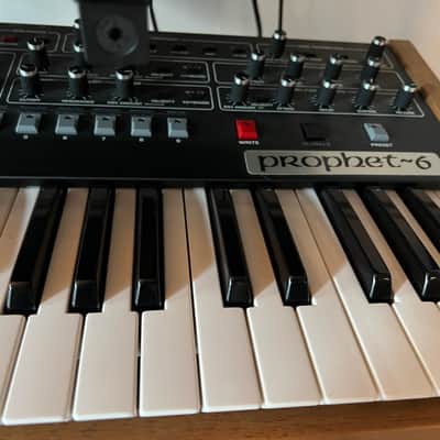 Sequential Prophet-6 49-Key 6-Voice Polyphonic Synthesizer 2018 - 2020 - Black with Wood Sides image 4