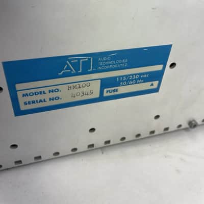 ATI Audio Technologies RM100 Amplifier Rack w/10x MDA-100/2x PS-100 Modules image 7