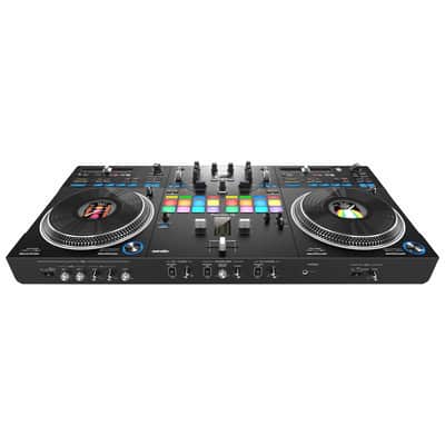 Pioneer DDJ-REV7 2-Channel Serato DJ Controller w White/Black Skin Kit image 4