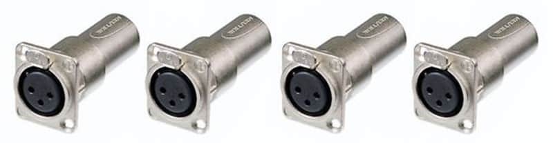 4 Neutrik NA3FDM Adapter 3 Pin Mic XLR Converter Female to Male Feed/Pass Thru image 1