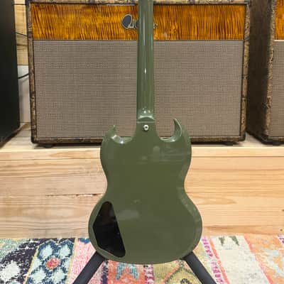 Gibson CME Exclusive SG Standard with T-Type Pickups, Tortoise Pickguard 2018 - Olive Drab image 14