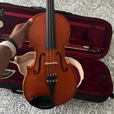 H. Luger CV500 3/4-4/4 Violin mid-90s - Light Brown/Ombre Orange image 4
