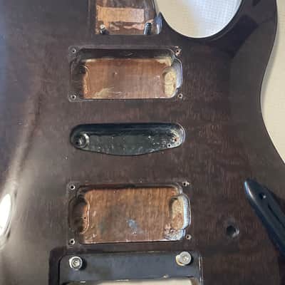 2000's Korean Ibanez S470QS S Series Transparent Black Quiltd Guitar Body LO-TRS Tremolo Ready image 10