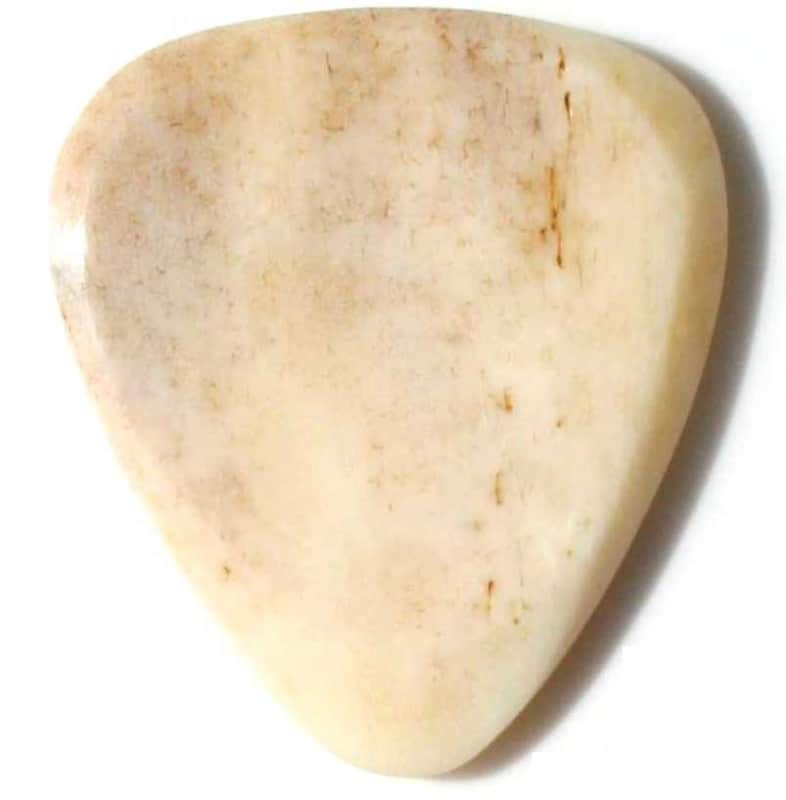 3 x Buffalo Bone - Natural Bone Guitar Picks image 1