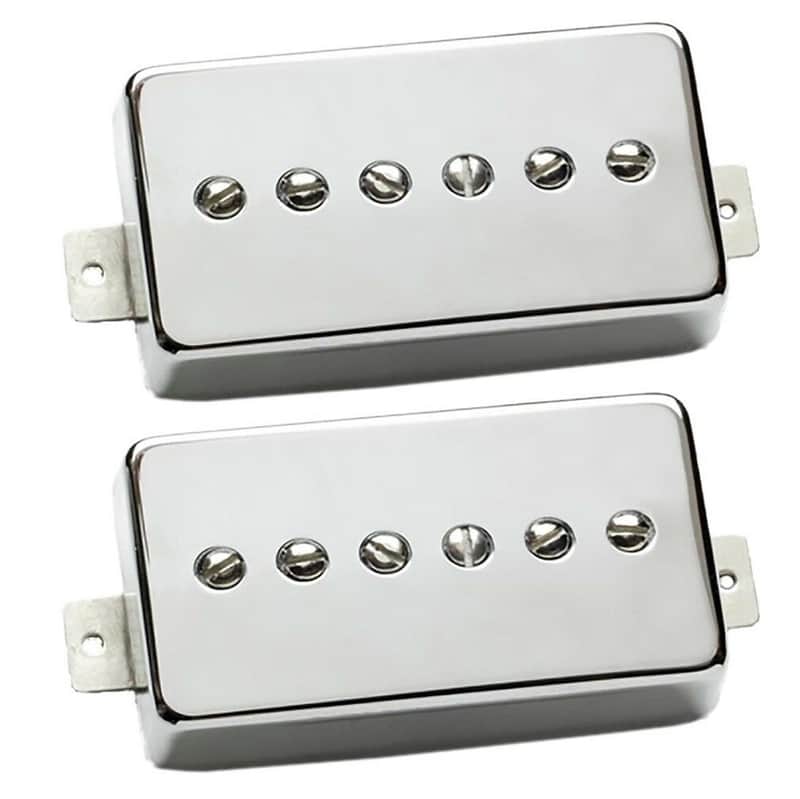 Seymour Duncan Phat Cat P-90 Soapbar Single Coil 2-piece Pickup Set - Nickel Covers image 1