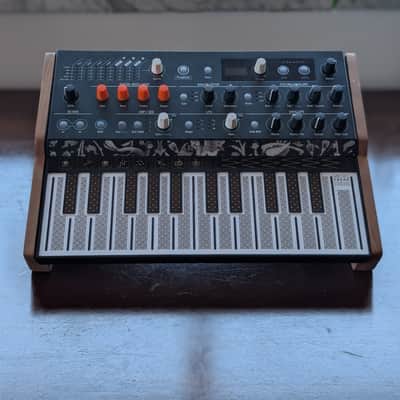 Arturia MicroFreak With Custom Cherry Wood Stand image 2