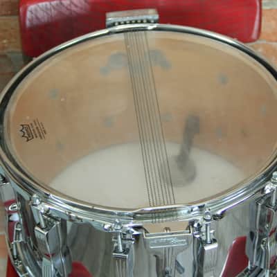 Ludwig 8x14 Coliseum Snare 1970’s  Chrome Over Maple image 13