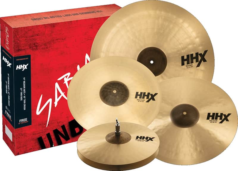 SABIAN 15005XTMN HHX Performance Set 4-Pack Cymbal Package Made In Canada image 1