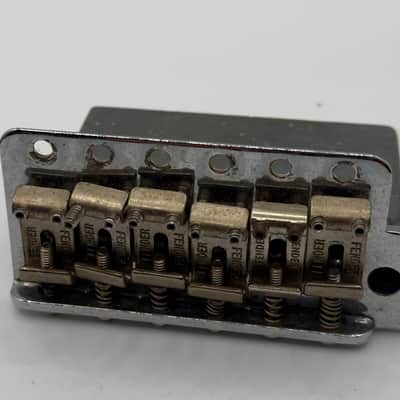 Fender Stratocaster Electric Guitar Bridge USA 1980s - Chrome image 1