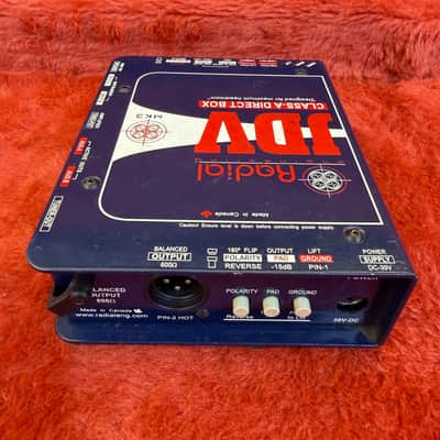 Radial JDV Mk III Class A DI Active Direct Box w/Factory PSU image 8