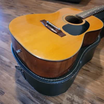Vintage Cortez 860 Acoustic Guitar Mid 1970's Japan Great Shape W/Case Open Book Headstock image 5