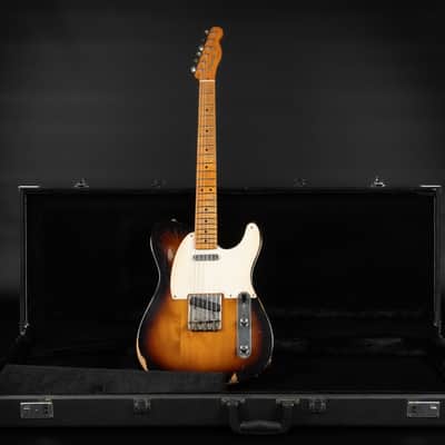 2008 Fender Road Worn '50s Telecaster with Maple Fretboard - 2-Color Sunburst | Vintage Aged Relic Nitro Finish 3.19kg | Case image 1