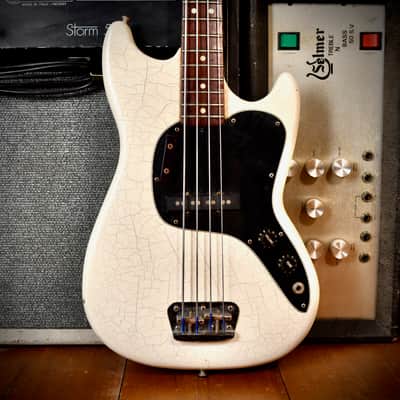 Fender Musicmaster Bass White Refinish 1978 image 1