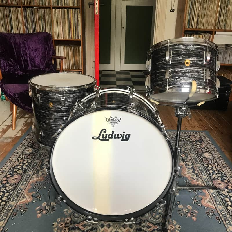 Immagine Ludwig 1966 Super Classic Outfit 9x13 / 16x16 / 14x22" Drum kit - Oyster Black Pearl - 1