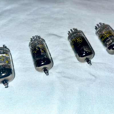 Matched Quad Westinghouse 7199 Tubes, Vintage 1963 Test NOS @120% image 4