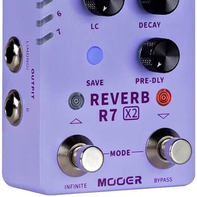 Mooer R7 X2 Reverb 14 Stereo Reverb Effects + Power Supply image 5