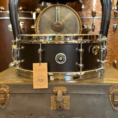 NEW Gretsch 5.5x14 Brooklyn Standard Snare Drum in Satin Black Metallic image 1