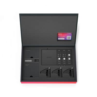 Evans Hybrid Sensory Percussion Sound System 4pc Sensor Set with Controller Module 2023 - Present - Black image 2