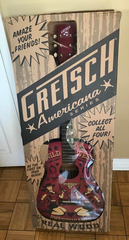 Gretsch G4530 Americana Limited Edition Wild West Sweethearts Acoustic Guitar 3/4 Size G-4530 Wild West Sweethearts Graphic image 1