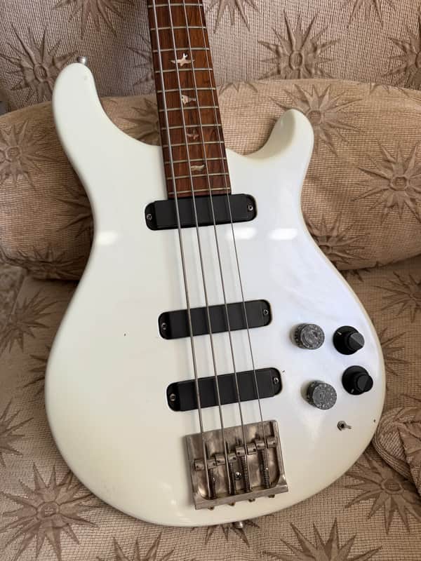 PRS 4 String bass 1989 - Pearl White image 1