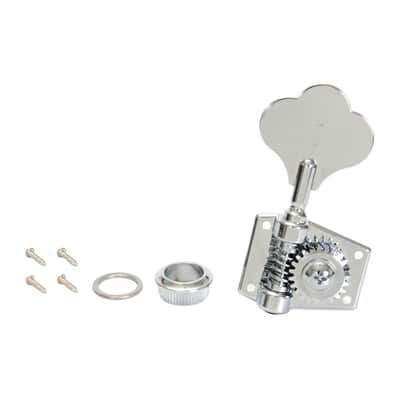 Graph Tech Ratio Bass 5 String Open Back Classic Button 4+1 - Chrome image 3