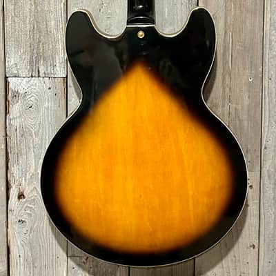 Jay Turser  JT134DC 335 Style Semi-Hollowbody Electric Guitar - Sunburst, Ships Fast with A Pro Set Up! image 9