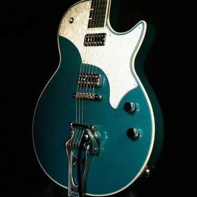 TV Jones Spectra Sonic Supreme Metallic Teal Guitar W/Hardshell Case image 2