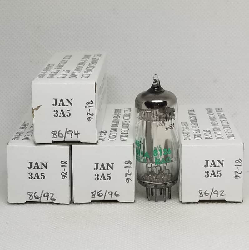 Sylvania JAN 3A5 Matched Quad NOS DCC90 image 1