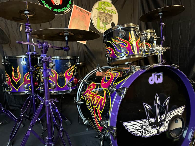 Rikki Rockett's POISON, 1991 Native Tongue Tour DW 5-Piece Drum