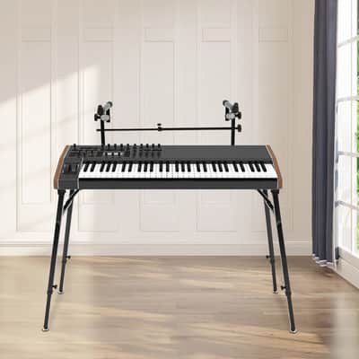 2-Tier Keyboard Stand – Adjustable DJ Workstation & Piano Synth Stand (330 lb Capacity) image 3