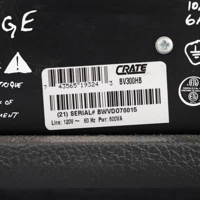 Crate Blue Voodoo BV300HB 3-Ch 300W Guitar Amp Head Owned by Ministry #52922 image 10