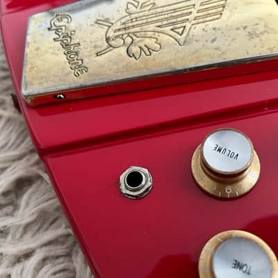 Vintage 1999 Epiphone '63 Firebird VII 1963 Reissue Cardinal Red Electric Guitar MIK image 5