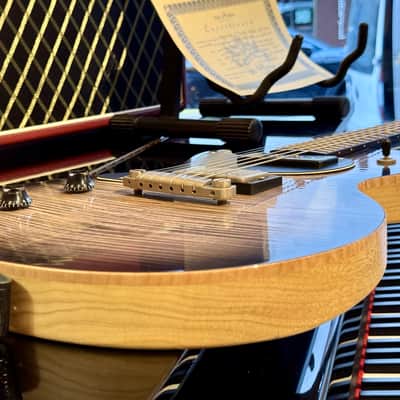 Nik Huber LEFT HANDED KRAUSTER II “ Custom Shop” KORINA & Super Flame Top 2016 Charcoal Black image 21