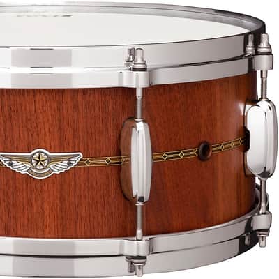 TAMA STAR Stave Walnut Snare Drum Regular 14 x 6 in. Oiled Natural Walnut image 2