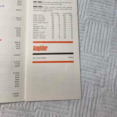 Vintage 1964 Martin Guitar Price List and Letter with Martin's Signature image 4